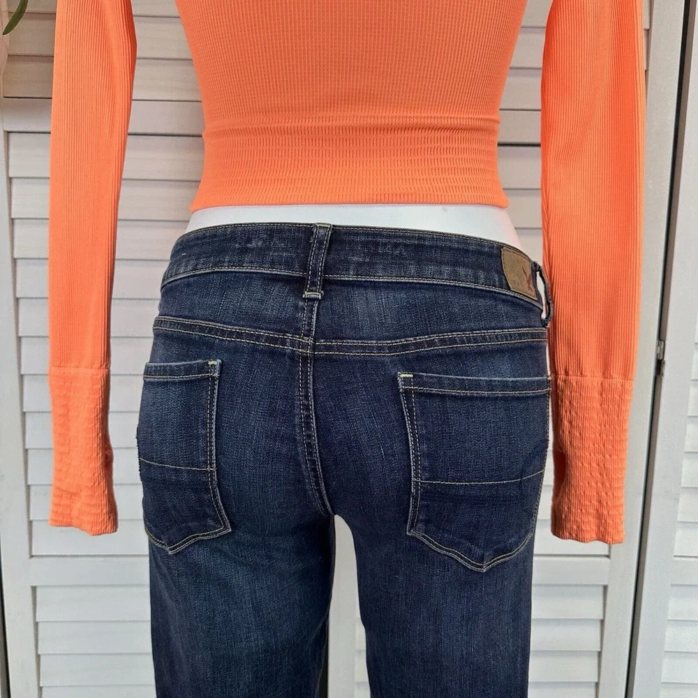Free People Movement‎ Cut It Out Long Sleeve Crop Top Neon Orange Size XS/S
